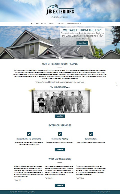 website after